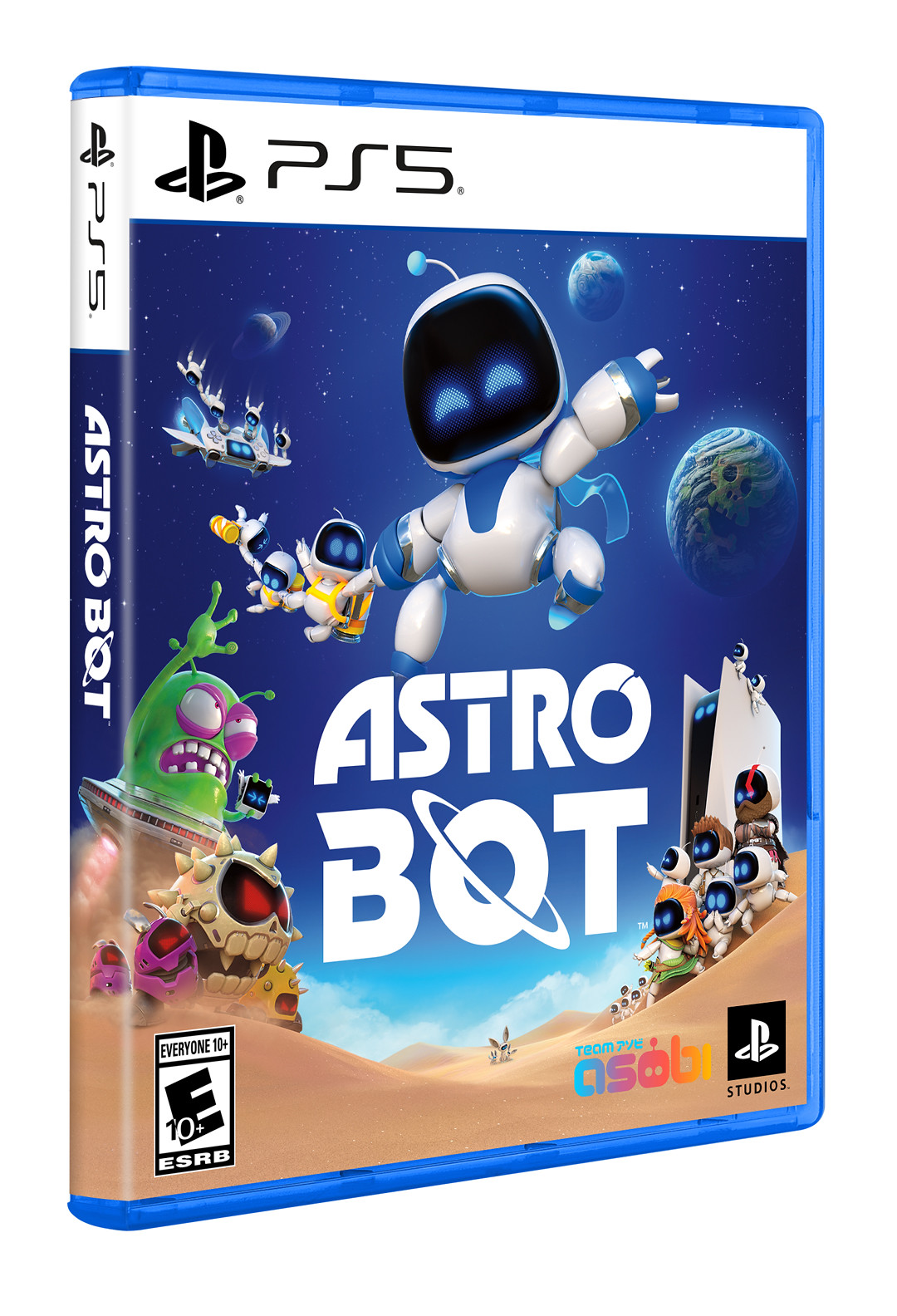 An image of the Astro Bot PS5 retail box.