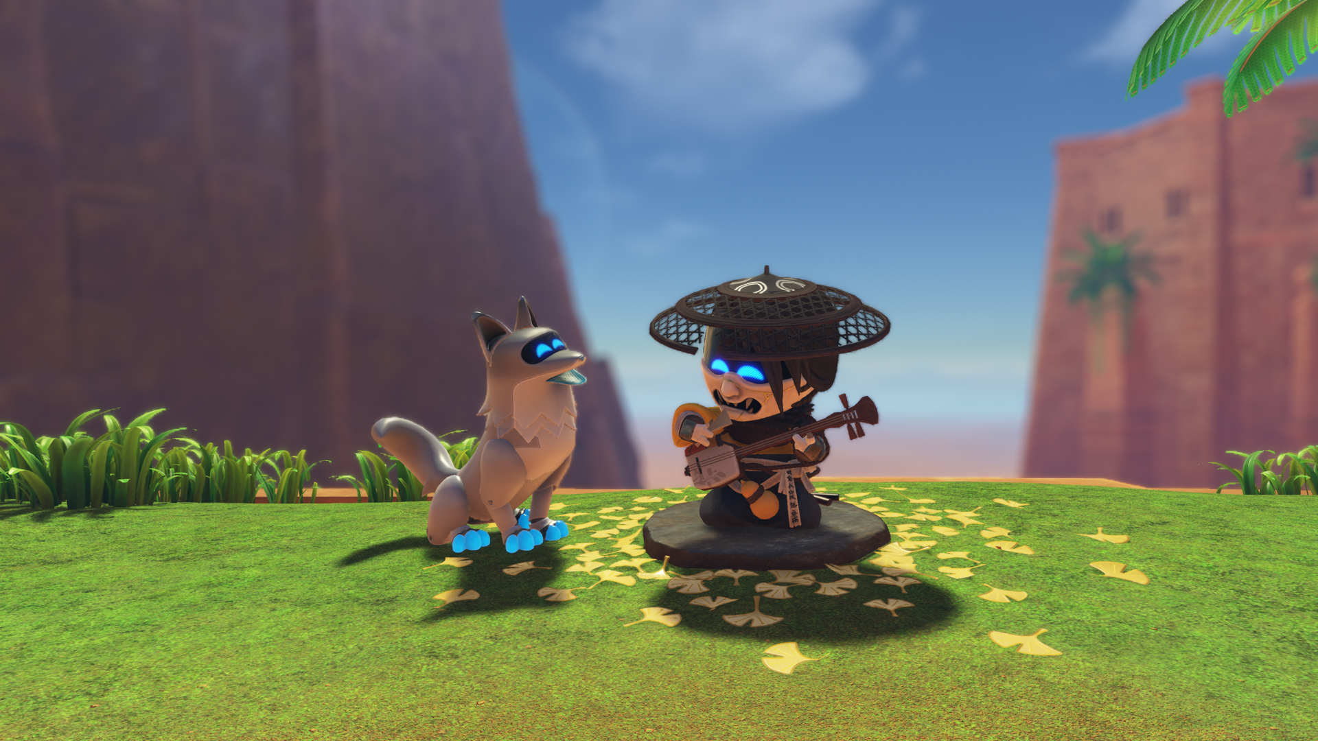 Ghost of Yōtei’s Atsu and wolf companion in Special Bot form.