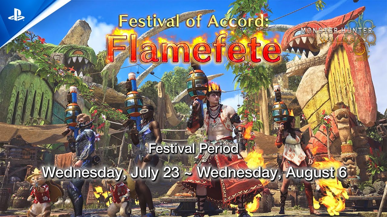 O Festival da Concórdia: Flamafolia de Monster Hunter Wilds começa em 23 de julho