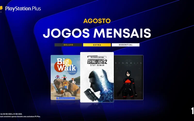 Jogos de agosto do PS Plus: Dying Light 2, Big Walk e Signalis disponíveis