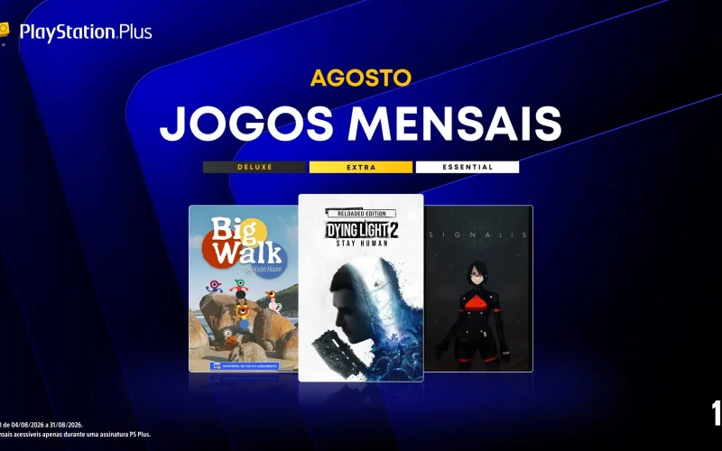Jogos de agosto do PS Plus: Dying Light 2, Big Walk e Signalis disponíveis