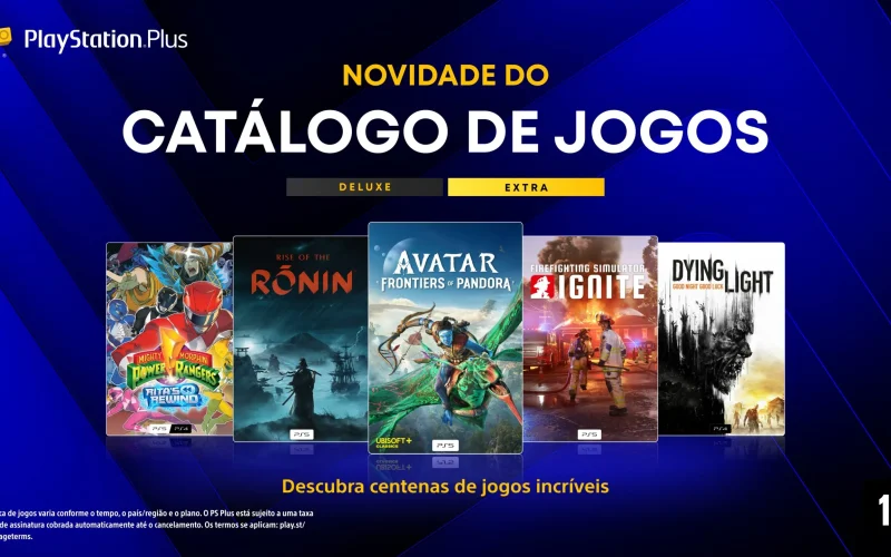 Novos Jogos de Julho no Catálogo da PS Plus Incluem Avatar e Rise of the Ronin