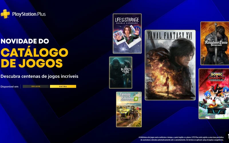 Catálogo PlayStation Plus de junho traz Final Fantasy XVI e outros títulos