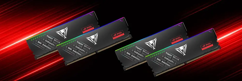 Patriot apresenta memórias Viper Steel 5 Infinite ROG Edition Linha Viper Steel 5 Infinite ROG Edition