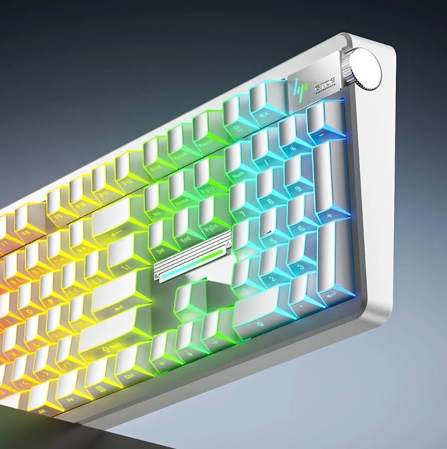Keycaps translúcidos destacam efeitos de luz