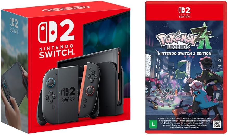 Amazon lança 15 combos do Nintendo Switch 2 com jogos e acessórios imperdíveis Amazon lança 15 combos do Nintendo Switch 2 com jogos e acessórios imperdíveis
