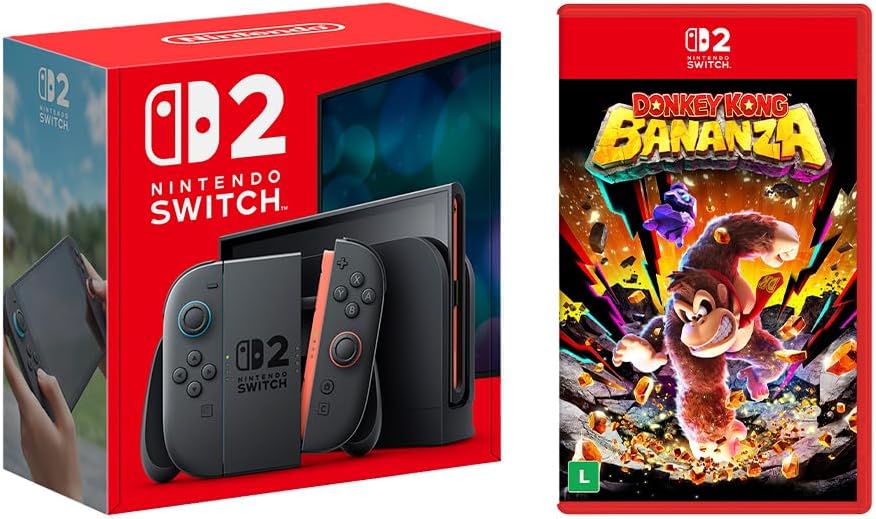 Amazon lança 15 combos do Nintendo Switch 2 com jogos e acessórios imperdíveis Amazon lança 15 combos do Nintendo Switch 2 com jogos e acessórios imperdíveis