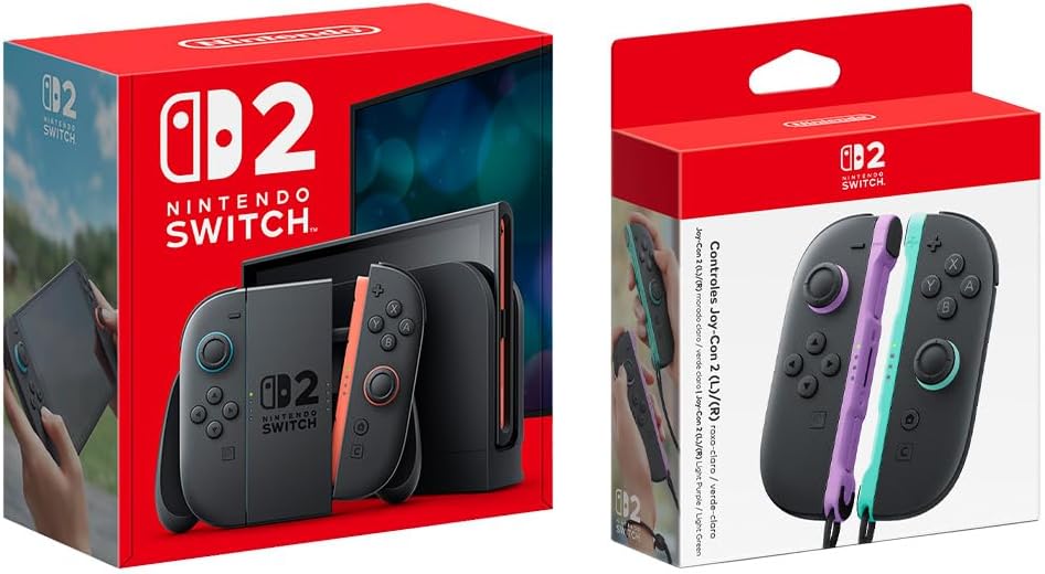 Amazon lança 15 combos do Nintendo Switch 2 com jogos e acessórios imperdíveis Amazon lança 15 combos do Nintendo Switch 2 com jogos e acessórios imperdíveis