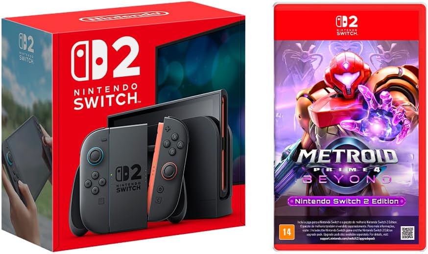 Amazon lança 15 combos do Nintendo Switch 2 com jogos e acessórios imperdíveis Amazon lança 15 combos do Nintendo Switch 2 com jogos e acessórios imperdíveis