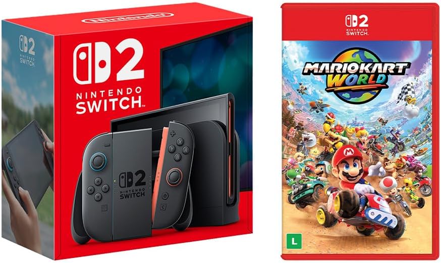 Amazon lança 15 combos do Nintendo Switch 2 com jogos e acessórios imperdíveis Amazon lança 15 combos do Nintendo Switch 2 com jogos e acessórios imperdíveis
