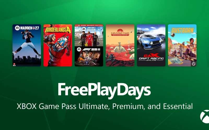 Jogos Grátis neste Fim de Semana: Borderlands 4, F1 25 e mais no Game Pass