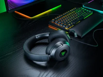 Headset Razer Kraken V4 X Sensa HD Haptics com feedback tátil