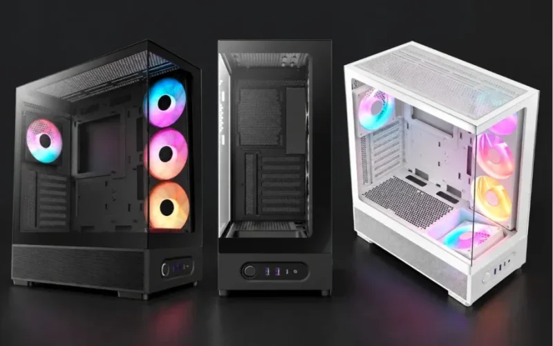 NZXT apresenta gabinete panorâmico com 4 ventoinhas e amplo espaço para GPUs