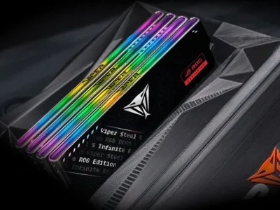 Patriot apresenta memórias Viper Steel 5 Infinite ROG Edition