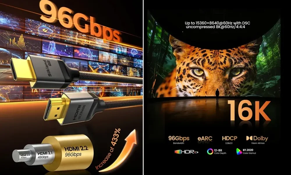Primeiro cabo HDMI 2.2 à venda com suporte a 96Gbps de banda