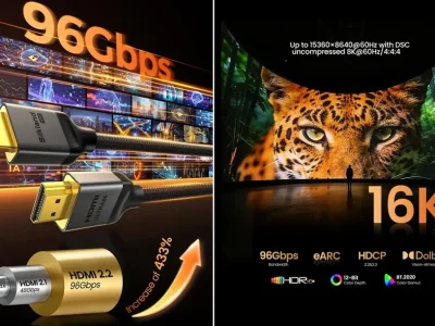 Primeiro cabo HDMI 2.2 à venda com suporte a 96Gbps de banda