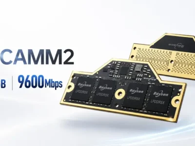 Rayson lança módulo de memória LPCAMM2 com LPDDR5X para gamers