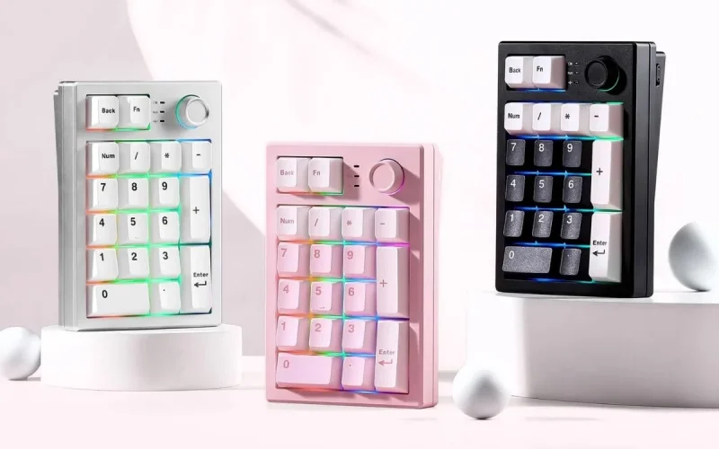 Yunzii AL21: Numpad mecânico sem fio para teclados compactos