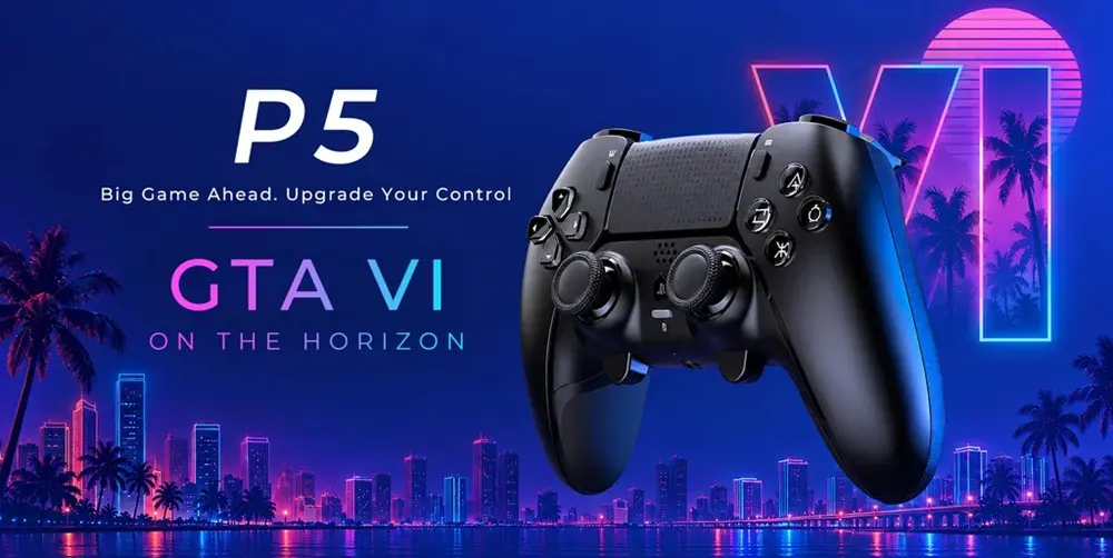 Controle P5 da Abxylute traz melhorias ao DualSense para gamers Abxylute promove controle com a chegada de GTA 6