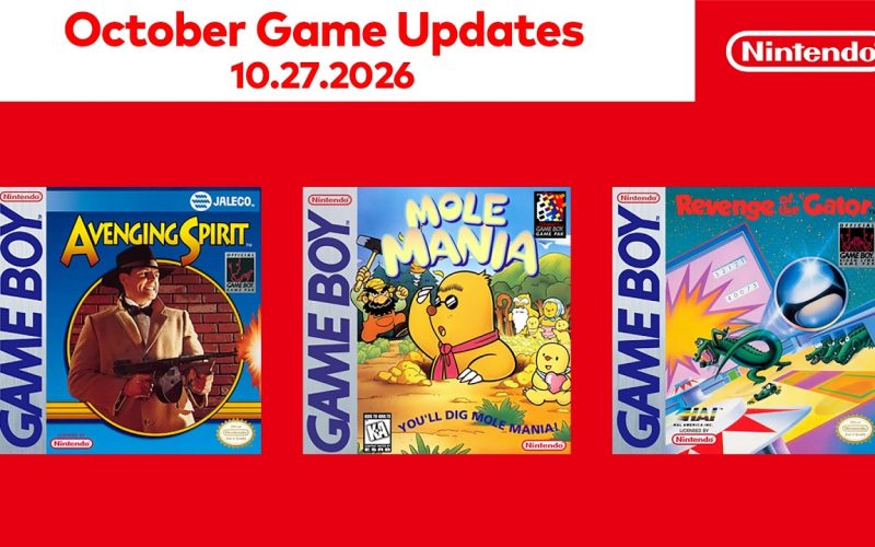 Nintendo Switch Online traz Avenging Spirit, Mole Mania e Pinball: Revenge of the ‘Gator’ em nova atualização
