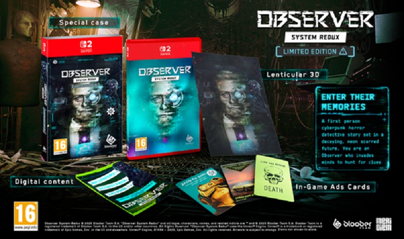 Observer: System Redux ganha edição física especial para Nintendo Switch 2 Observer: System Redux ganha edição física especial para Nintendo Switch 2