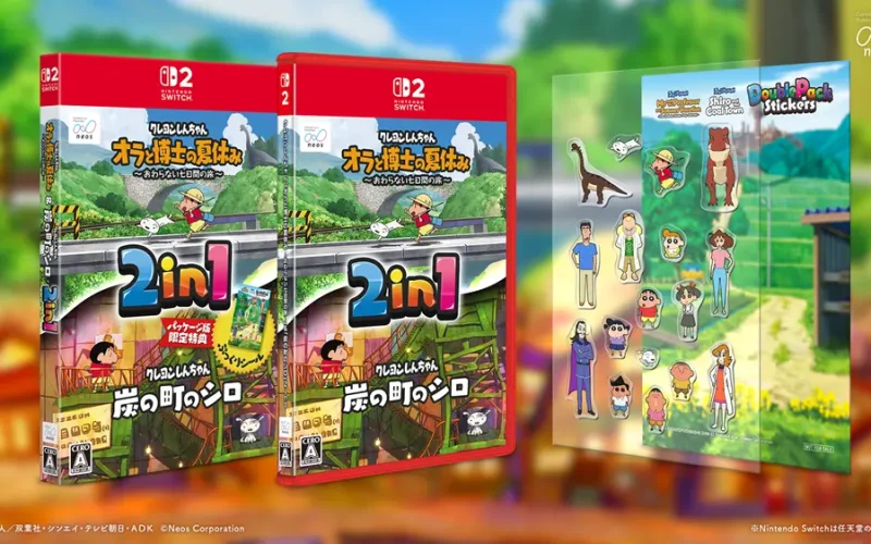 Dois novos jogos de Shin-chan chegam ao Nintendo Switch 2 em março de 2027 com melhorias incríveis