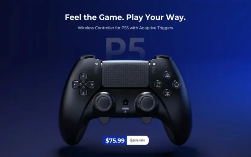 Controle P5 da Abxylute traz melhorias ao DualSense para gamers