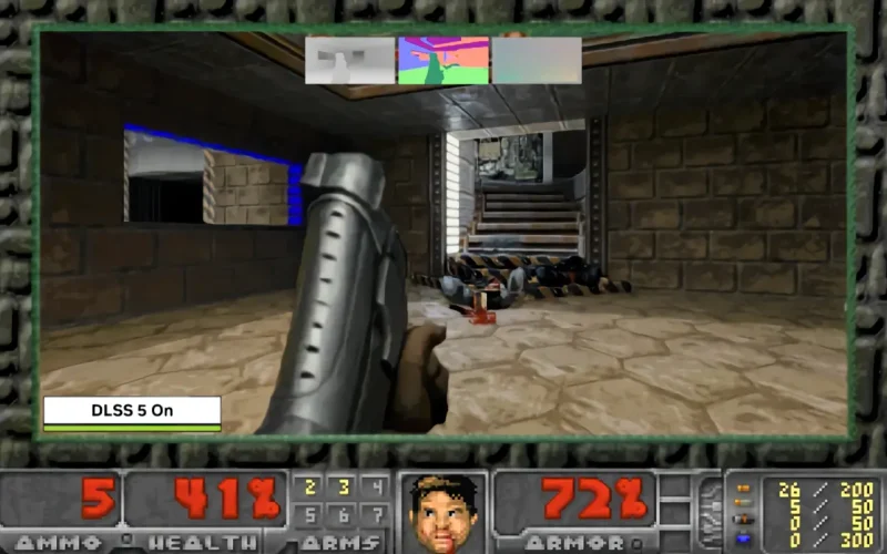 Doom 1993 ganha suporte a DLSS 5 e Neural Rendering por modders