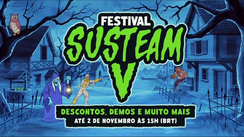 Festival Susteam V: Ofertas de Halloween para Jogos de PC até 2 de Novembro